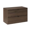 Set mobilier de baie Terra Villa, MDF, PAL melaminat, maro nuc, blat maro nuc, L.80 cm, SET-TEV B VILLA 80CM