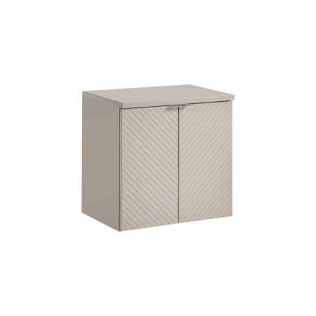 Set mobilier de baie Viva Cashmere, MDF, PAL melaminat, cashmir mat, blat cashmir mat, L.60 cm, SET-VIC B CASHMERE 60CM D