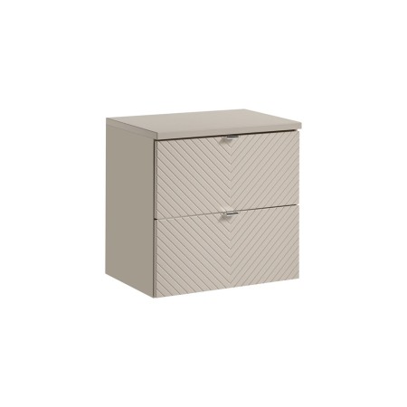 Set mobilier de baie Viva Cashmere, MDF, PAL melaminat, cashmir mat, blat cashmir mat, L.60 cm, SET-VIC B CASHMERE 60CM S