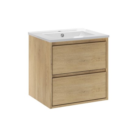 Set mobilier de baie Viola Cremona, PAL melaminat, stejar cremona, lavoar Lava, L.50 cm, SET-VOC 50CM LAVA