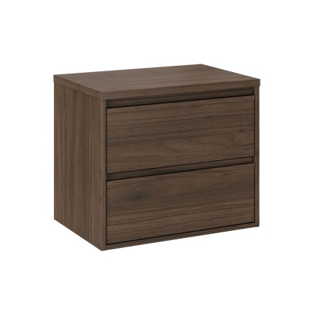 Set mobilier de baie Viola Villa, PAL melaminat, maro nuc, blat maro nuc, L.60 cm, SET-VOV B VILLA 60CM
