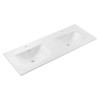 Lavoar cu 2 cuve Sky, ceramica, alb lucios, L.120 cm, SKY 1 120D DP MATT WHITE ( E-8099-120D )