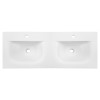 Lavoar cu 2 cuve Sky, ceramica, alb lucios, L.120 cm, SKY 1 120D DP MATT WHITE ( E-8099-120D )