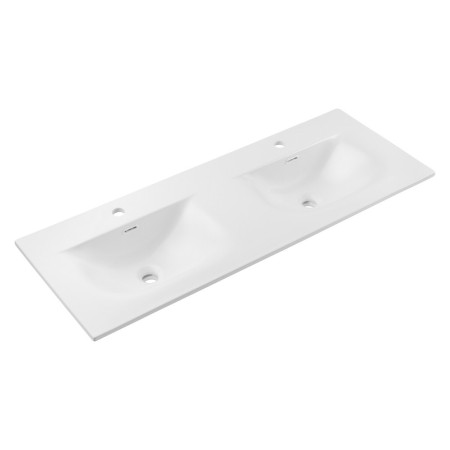 Lavoar cu 2 cuve Sky, ceramica, alb lucios, L.120 cm, SKY 1 120D DP MATT WHITE ( E-8099-120D )