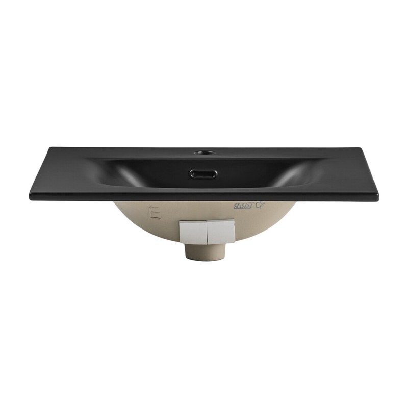 Lavoar cu o cuva Sky, ceramica, negru mat, L.61 cm, SKY 1 BLACK MATT 60 DP ( E-8099-60 )