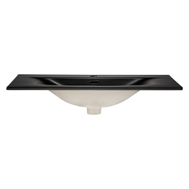 Lavoar cu o singura cuva Sky, ceramica, negru mat, L.81 cm, SKY 1 BLACK MATT 80 DP ( E-8099-80 )