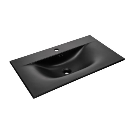 Lavoar cu o singura cuva Sky, ceramica, negru mat, L.81 cm, SKY 1 BLACK MATT 80 DP ( E-8099-80 )