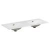 Lavoar de baie cu doua cuve Comad SKY 120D, ceramica, alb lucios, L.120 cm, SKY 120D/DP-8099