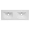 Lavoar de baie cu doua cuve Comad SKY 120D, ceramica, alb lucios, L.120 cm, SKY 120D/DP-8099
