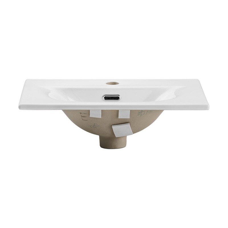 Lavoar baie Comad Sky, ceramica, alb lucios, L.50 cm, SKY 3 50CM DP ( E-8099-3-50 )