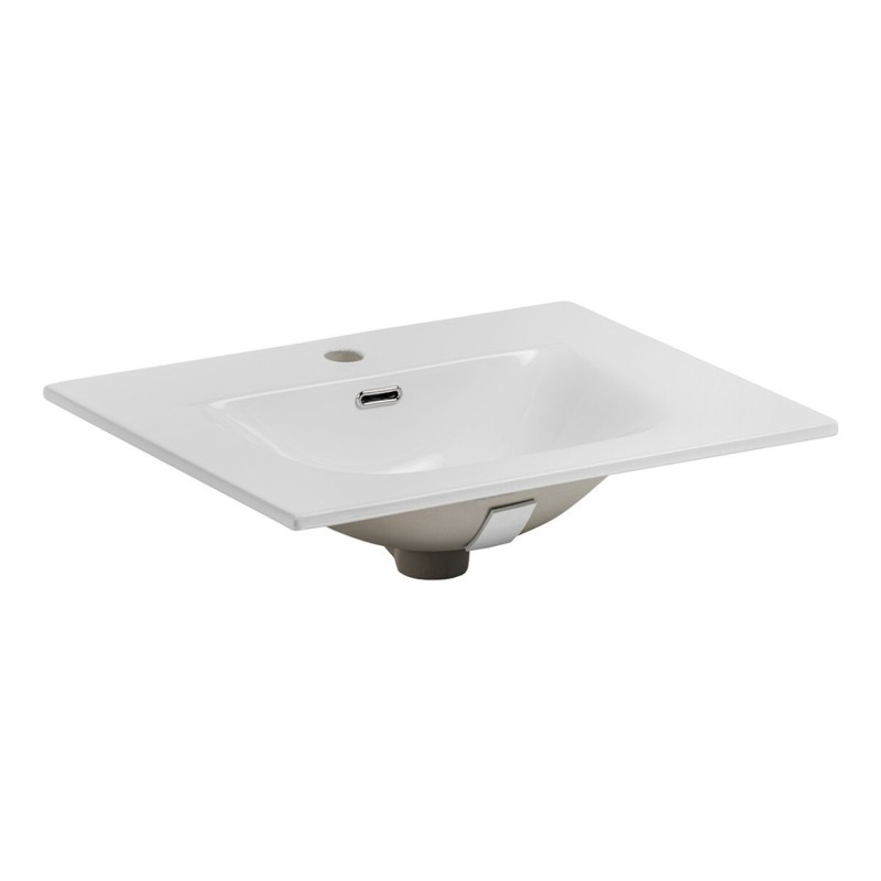 Lavoar cu o cuva Sky, ceramica, alb lucios, L.60 cm, SKY 60/DP-8099