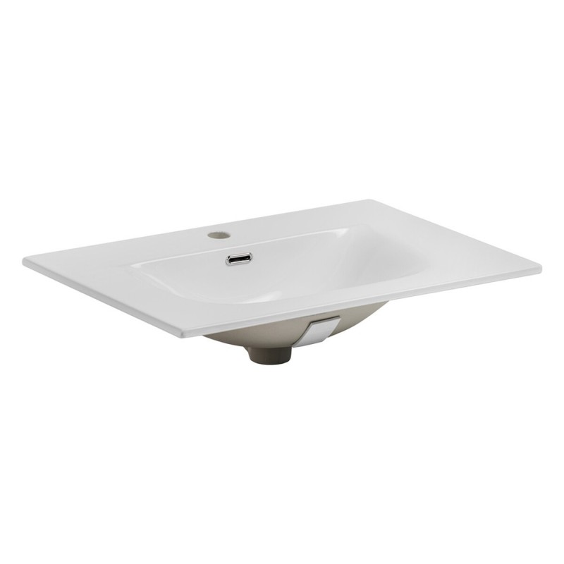 Lavoar cu o singura cuva Sky, ceramica, alb lucios, L.71 cm, SKY 70/DP- 8099