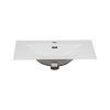 Lavoar de baie cu o singură cuva, Comad SKY 80, ceramica, alb lucios, L.80 cm, SKY 80-8099