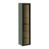 Dulap inalt cu iluminare LED Sombra Green, PAL melaminat, verde olive, 1 usa, H.172 cm, SOMBRA GREEN 80-40-1DG