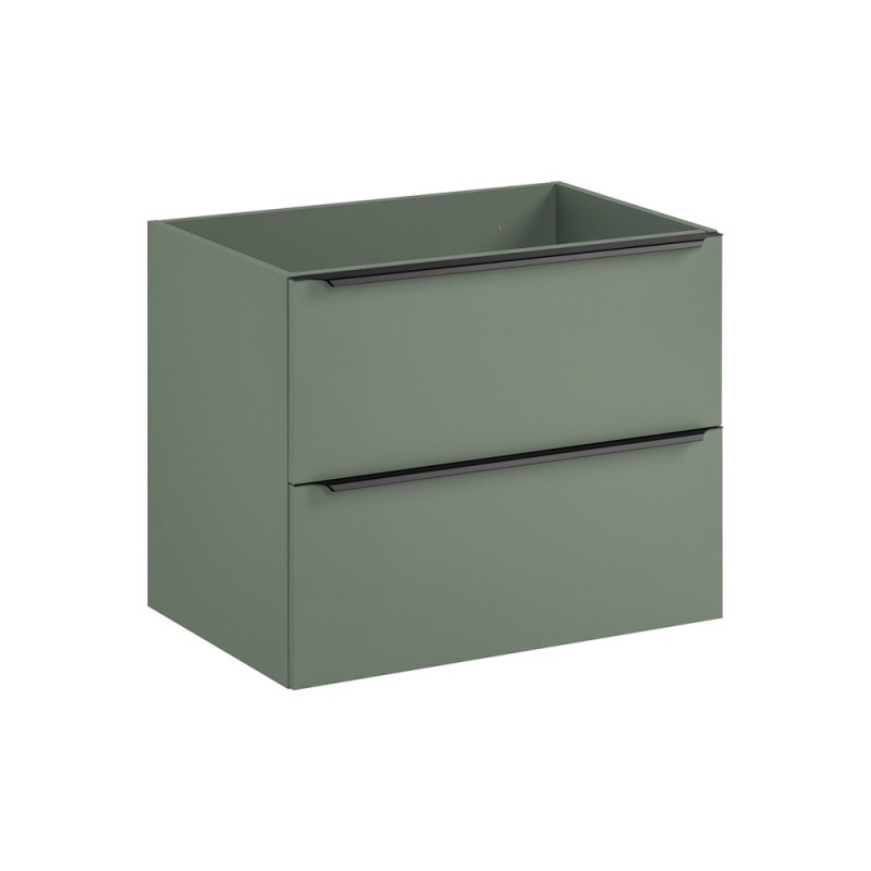 Dulap lavoar Sombra Green, PAL melaminat, verde olive, 2 sertare, L.70 cm, SOMBRA GREEN 82-70-46-2S
