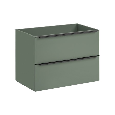 Dulap lavoar Sombra Green, PAL melaminat, verde olive, 2 sertare, L.80 cm, SOMBRA GREEN 82-80-46-2S