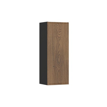 Semicoloana Talia Casella, MDF, PAL melaminat, negru mat/stejar casella, 1 usa, H.80 cm, TALIA CASELLA 81-30-1D