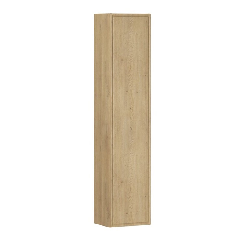 Dulap inalt Terra Cremona, MDF, PAL melaminat, stejar cremona, 1 usa, H.140 cm, TERRA CREMONA 80-30-1D