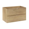 Dulap lavoar Terra Cremona, MDF, PAL melaminat, stejar cremona, 2 sertare, L.80 cm, TERRA CREMONA 82-80-46-2S