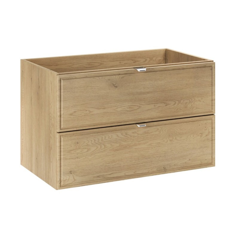 Dulap lavoar Terra Cremona, MDF, PAL melaminat, stejar cremona, 2 sertare, L.80 cm, TERRA CREMONA 82-80-46-2S