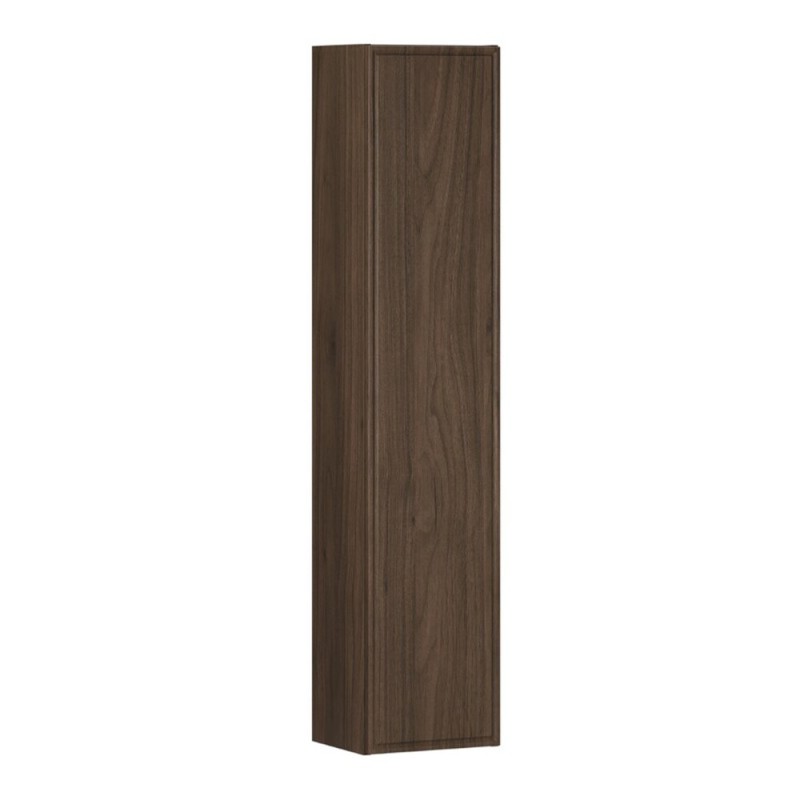 Dulap inalt Terra Villa, MDF, PAL melaminat, maro nuc, 1 usa, H.140 cm, TERRA VILLA 80-30-1D