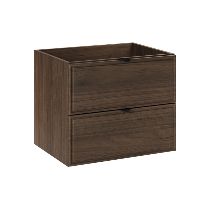 Dulap lavoar Terra Villa, MDF, PAL melaminat, maro nuc, 2 sertare, L.60 cm, TERRA VILLA 82-60-46-2S
