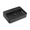 Lavoar de blat Trust, ceramica, negru mat, L.55 cm, TRUST 2 BLACK ( E-6282 )