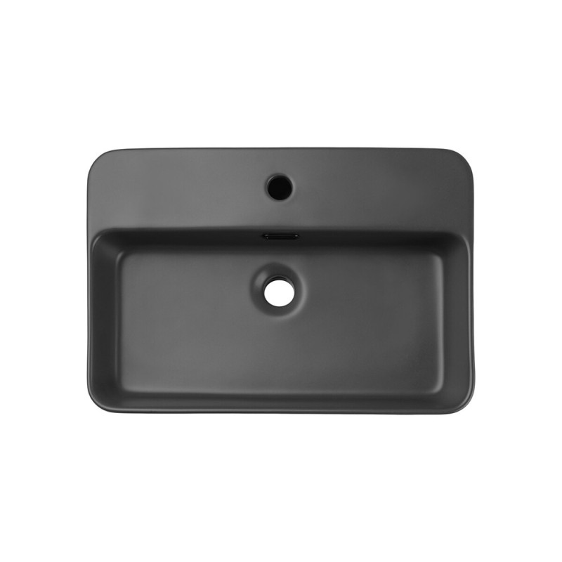 Lavoar Trust, ceramica, gri inchis, L.55 cm, TRUST 2 MATT DARK GREY ( E-6282 )