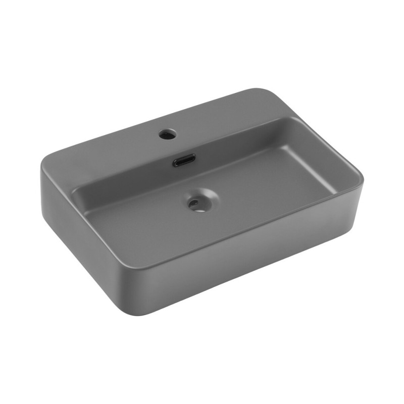 Lavoar Trust, ceramica, gri inchis, L.55 cm, TRUST 2 MATT DARK GREY ( E-6282 )