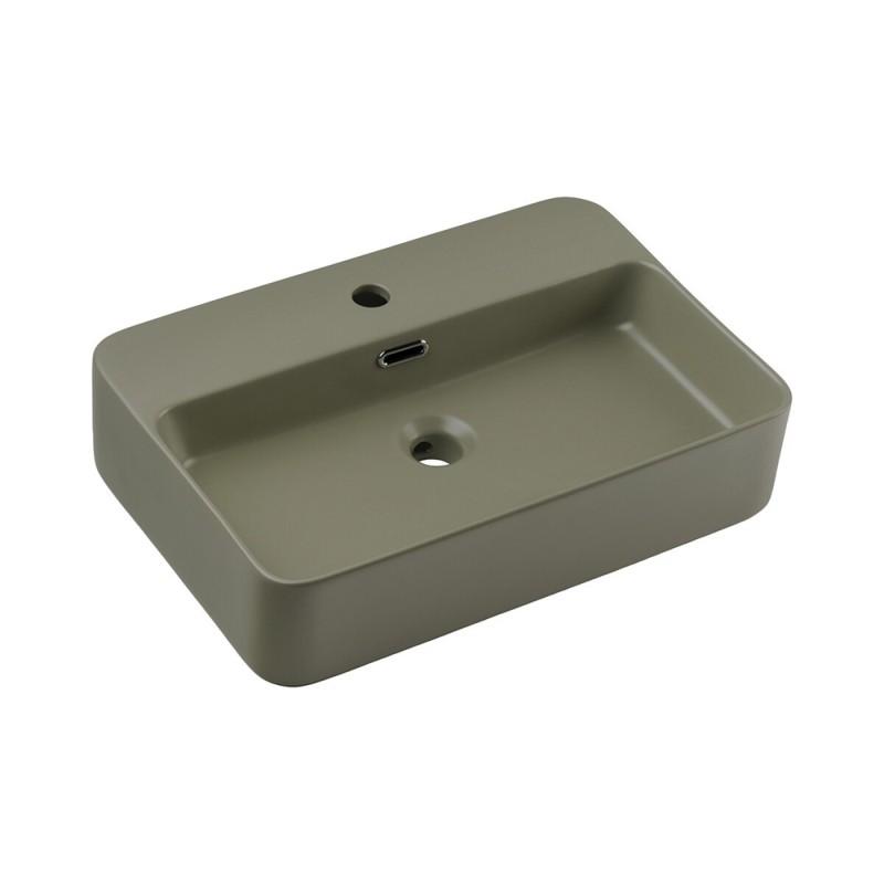 Lavoar Trust, ceramica, verde mat, L.55 cm, TRUST 2 OLIVER GREEN ( E-6282 )