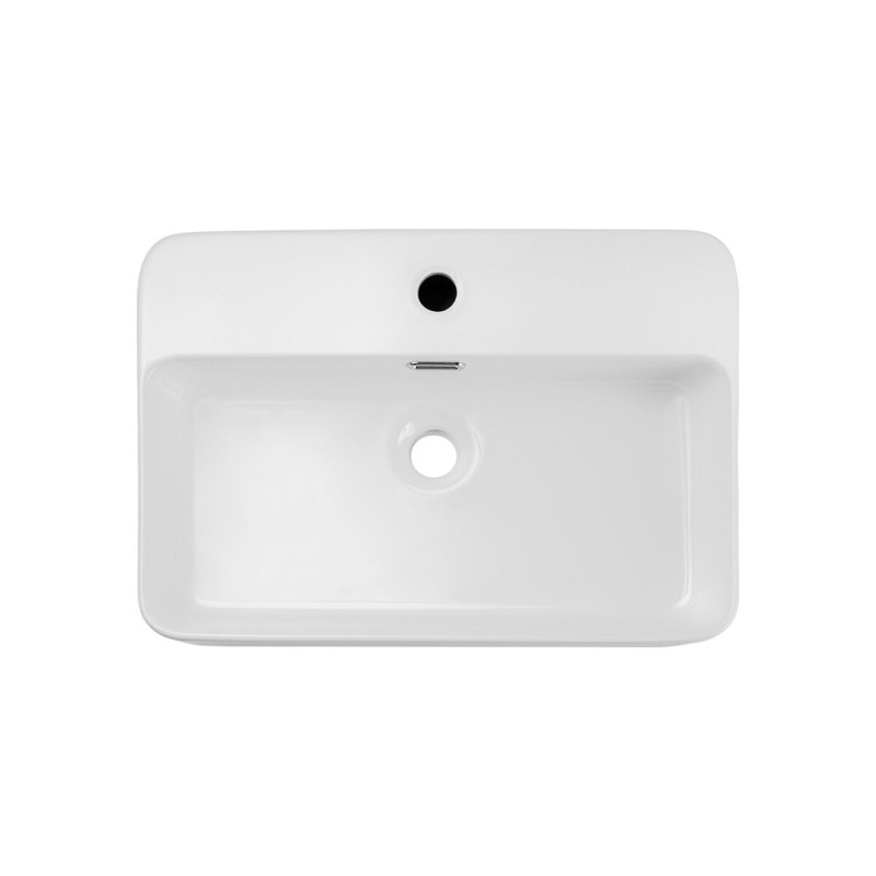 Lavoar Comad Trust, ceramica, alb lucios, L.55 cm, TRUST 2 WHITE ( E-6282 )