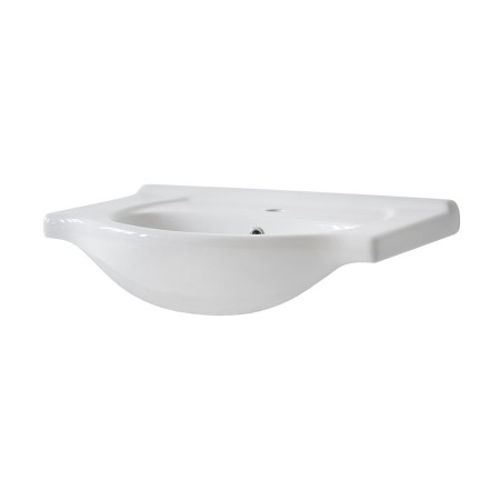 Lavoar Retro, ceramica, alb lucios, L.65 cm, UM- CFP 65 DP(YS27201-65)