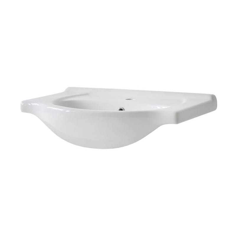 Lavoar Retro, ceramica, alb lucios, L.65 cm, UM- CFP 65 DP(YS27201-65)