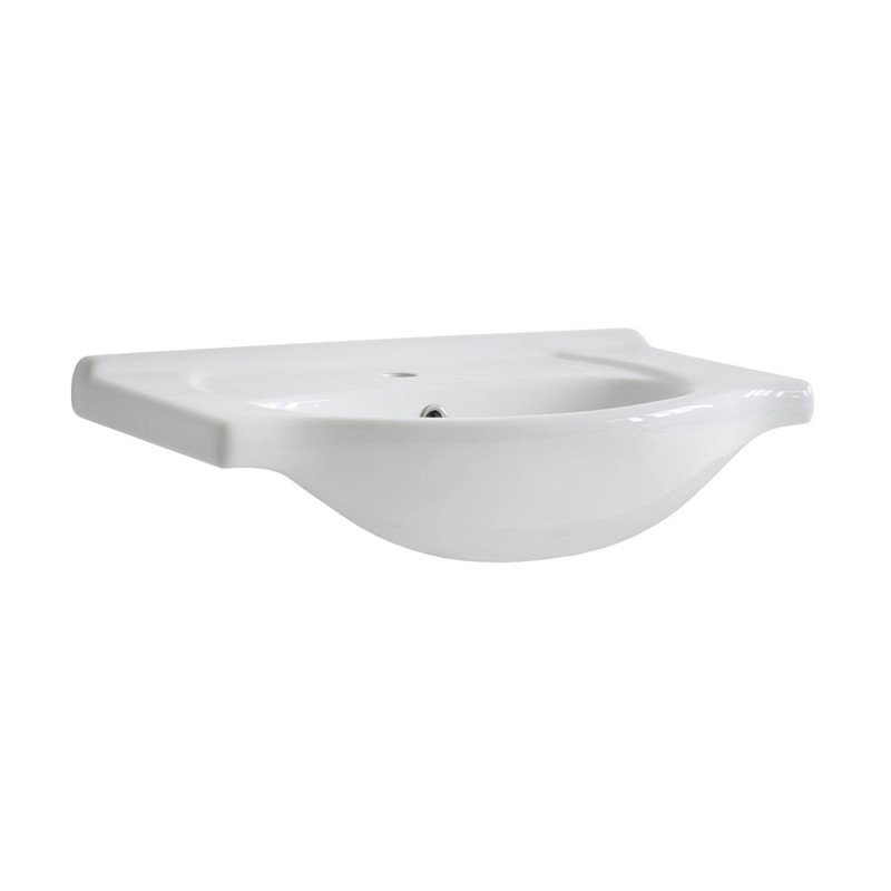 Lavoar Retro, ceramica, alb lucios, L.65 cm, UM- CFP 65 DP(YS27201-65)