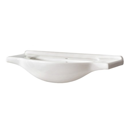 Lavoar Retro, ceramica, alb lucios, L.85 cm, UM- CFP 85 DP(YS27201-85)