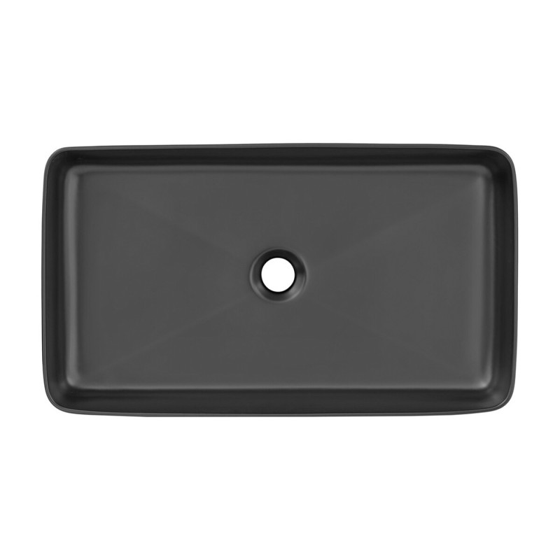Lavoar de blat Slim, ceramica, negru mat, L.61 cm, UM-6275 SLIM 60 BLACK DP