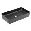 Lavoar de blat Slim, ceramica, negru mat, L.61 cm, UM-6275 SLIM 60 BLACK DP