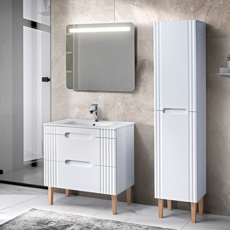 Lavoar de mobilier Comad Lava, ceramica, alb lucios, L.60 cm, UM-CFP LAVA 60D DP