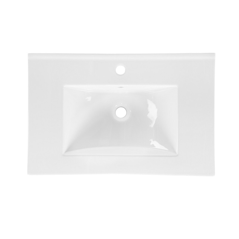 Lavoar de mobilier Comad Lava, ceramica, alb lucios, L.80 cm, UM-CFP LAVA 80D DP