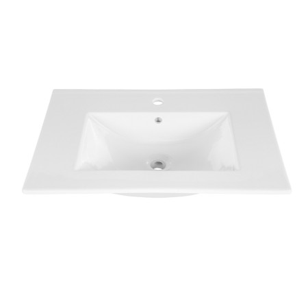 Lavoar de mobilier Comad Lava, ceramica, alb lucios, L.80 cm, UM-CFP LAVA 80D DP