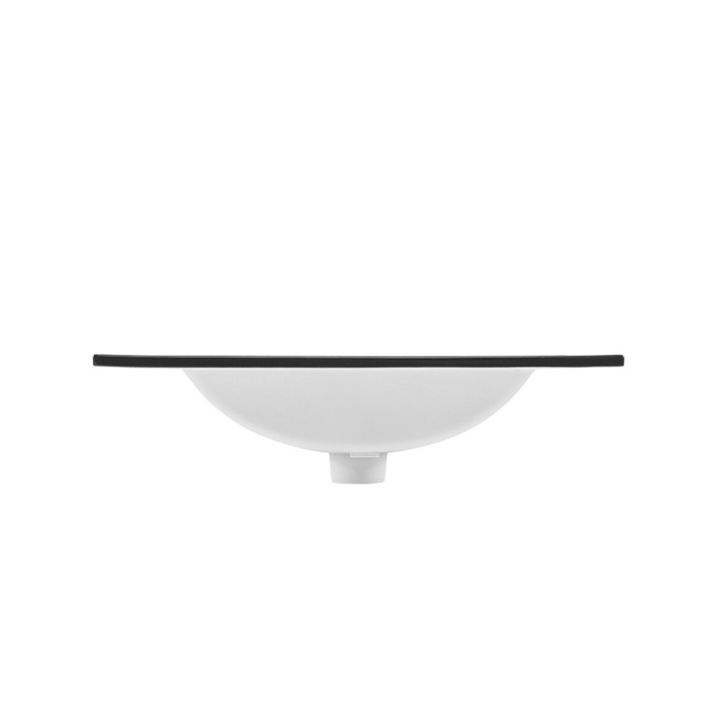 Lavoar cu o singura cuva Lava, ceramica, negru mat, L.60 cm, UM-LAVA BLACK 60 DP