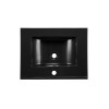 Lavoar cu o singura cuva Lava, ceramica, negru mat, L.60 cm, UM-LAVA BLACK 60 DP