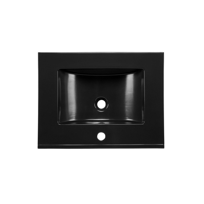 Lavoar cu o singura cuva Lava, ceramica, negru mat, L.60 cm, UM-LAVA BLACK 60 DP