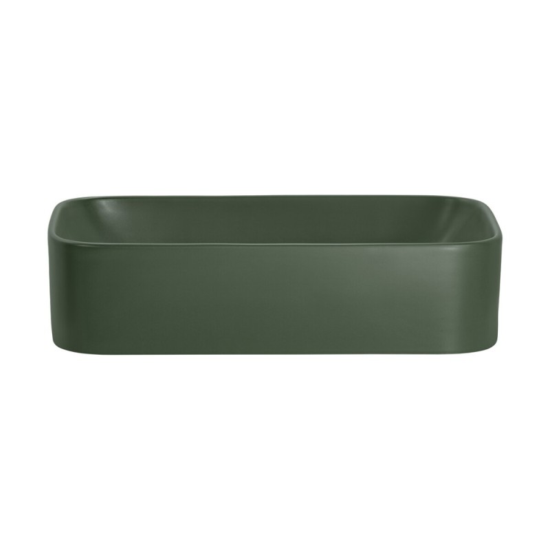 Lavoar Kama, ceramica, verde mat, L.61 cm, UN-KAMA-MFG-60