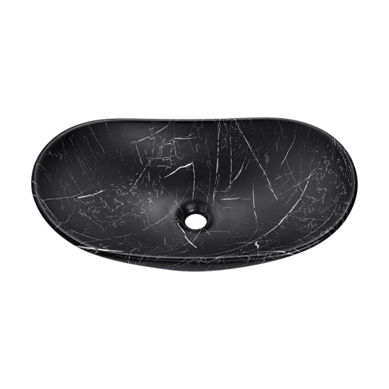 Lavoar baie Comad Lena, ceramica, negru mat, L.61 cm, UN-LENA-MB2