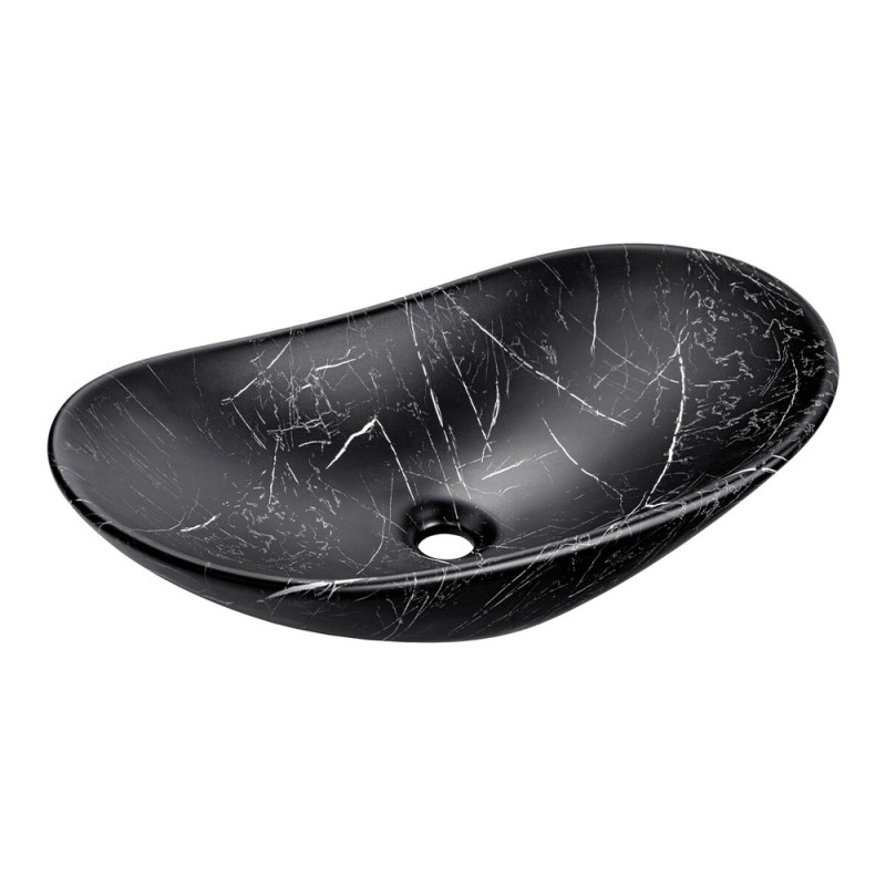 Lavoar baie Comad Lena, ceramica, negru mat, L.61 cm, UN-LENA-MB2
