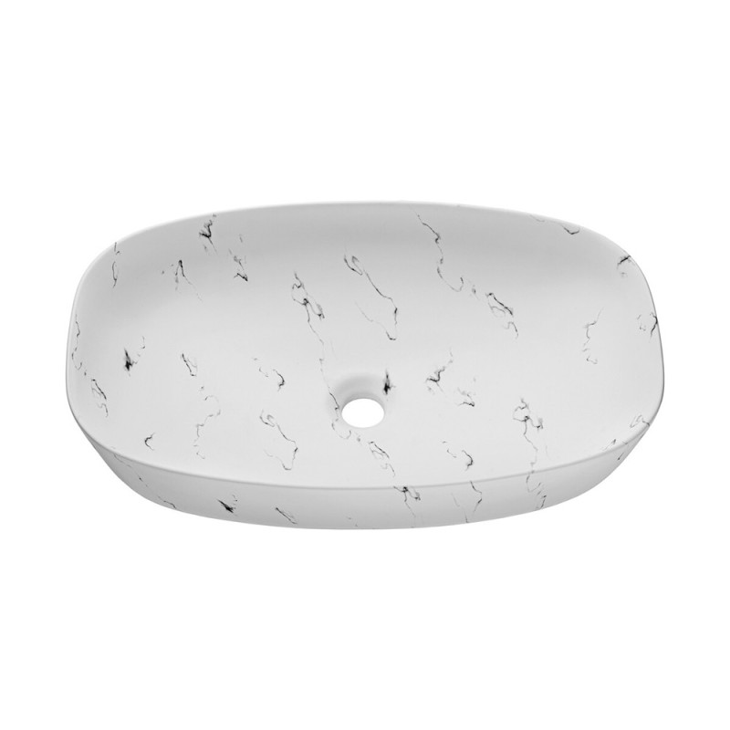 Lavoar baie Comad Megi, ceramica, alb mat, L.60 cm, UN-MEGI-MW13