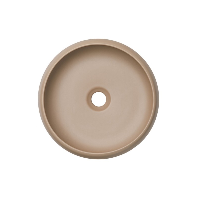 Lavoar Comad Wiki, ceramica, cappuccino mat, D.36 cm, UN-WIKI-MC