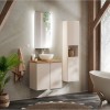 Dulap lavoar Viva Cashmere, MDF, PAL melaminat, cashmir mat, 2 usi, L.60 cm, VIVA CASHMERE 82-60-2D