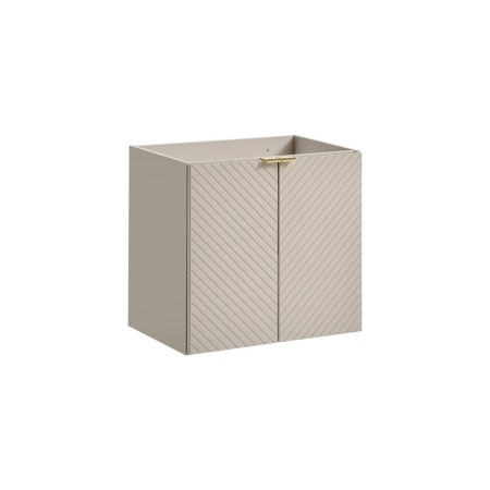 Dulap lavoar Viva Cashmere, MDF, PAL melaminat, cashmir mat, 2 usi, L.60 cm, VIVA CASHMERE 82-60-2D
